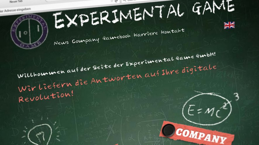 Experimental-Game-Startseite Experimental-Game-Startseite